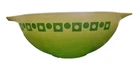 Pyrex 4 Quart Green Yellow Lime Square Dot Ombre Cinderella Promotional Bowl 444