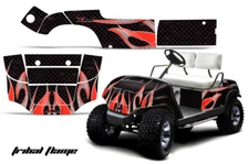 Cart Graphics Kit Decal Sticker For Yamaha Golf Cart 1995-2006 TFlames R K
