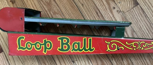 Juguete litográfico de hojalata vintage "Loop Ball" Pinball como juego alrededor de 1930 - Imagen 5 de 11