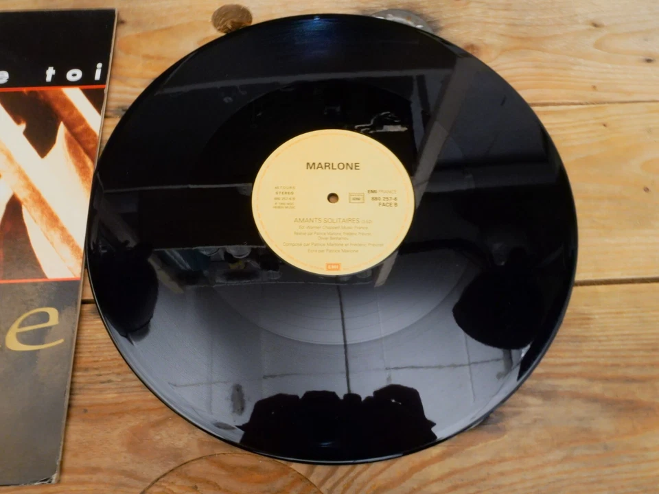 MARLONE JAMAIS LOIN DE TOI MAXI 45T NO LP VINYLE EX COVER EX ORIGINAL 1992 - Photo 2/4
