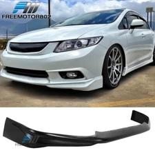 Fits 2012 Civic Sedan USDM Model MD Style PU Front Bumper Lip Spoiler Bodykit