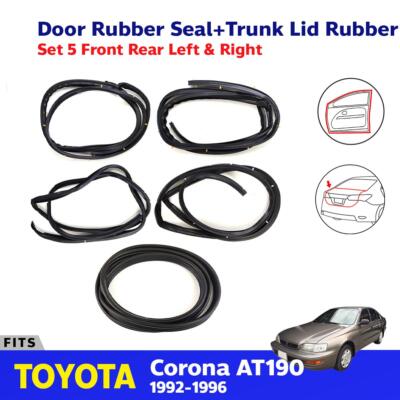 For Toyota Corona ST190 AT190 4D SED 1992-96 Door Rubber + Trunk Lid Set 5 Z09