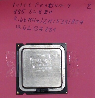 Intel Pentium 4 CPU, 885 SL87H 2,66 MHz/2M/533/85A, 775 Socket
