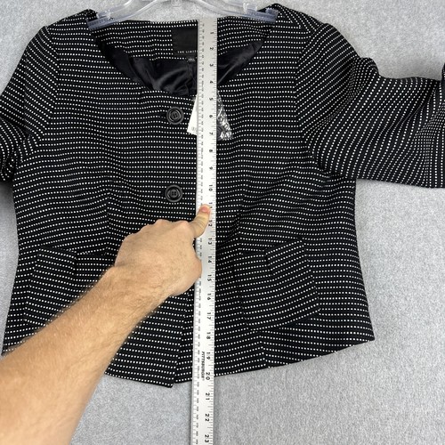 The Limited Blazer Womens L Black Polka Dot Cropped 3 Button Corporate NWT $128 - Bild 4 von 6