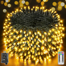 1000 LED 328 FT Christmas Lights, Waterproof Outdoor String Lights with Remote a