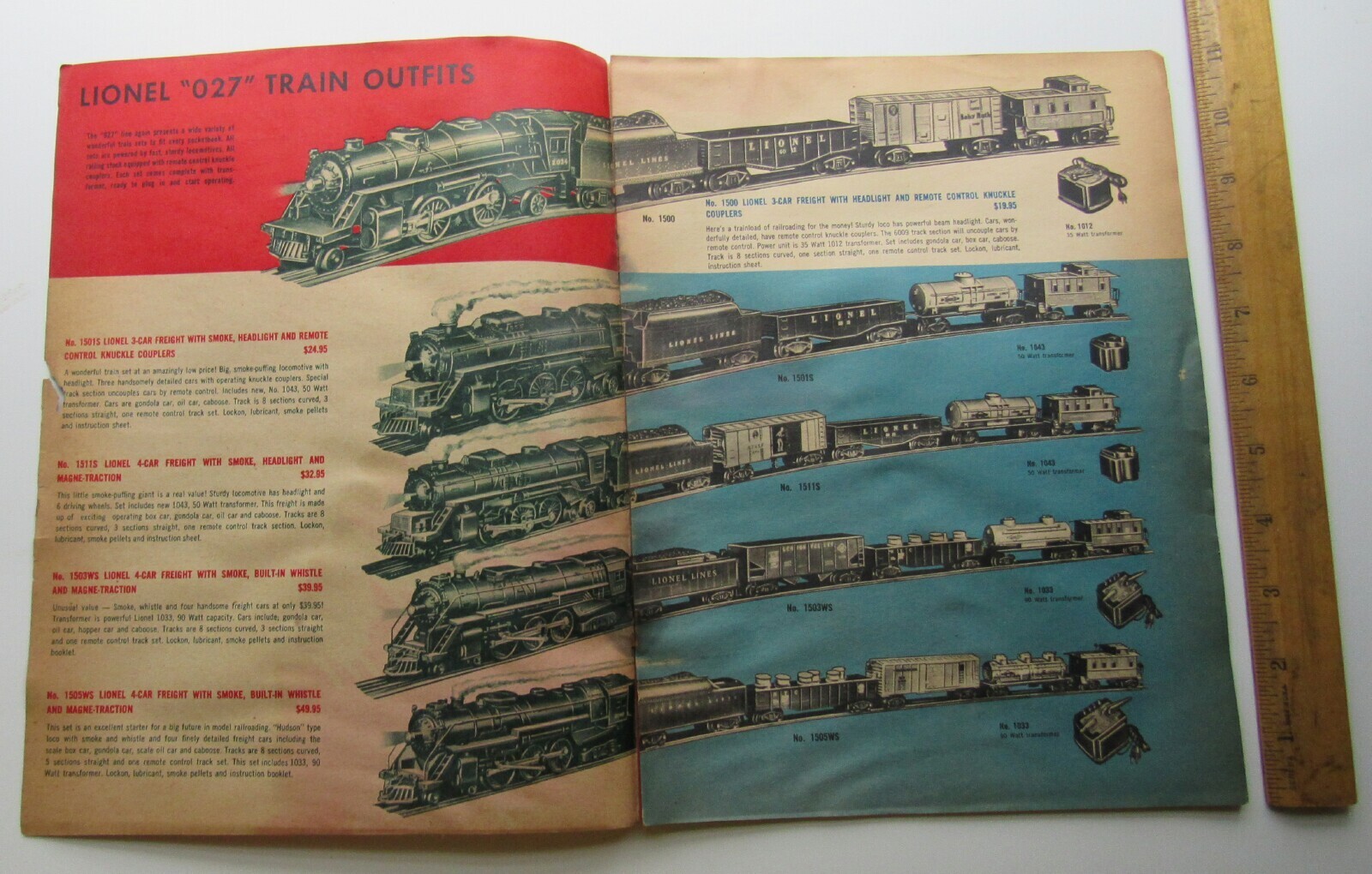 1953 Lionel Trains Catalog 027 &"O" Freight Train Sets, eBay