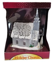 NEW LIGHTED ACRYLIC CHURCH HOUSE BUILDING CHRISTMAS VILLAGE 937167-MMIV RITE AID