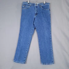 Lee Men's Denim Pants Regular Fit Mid Rise Straight Leg Blue Size 36 x 30
