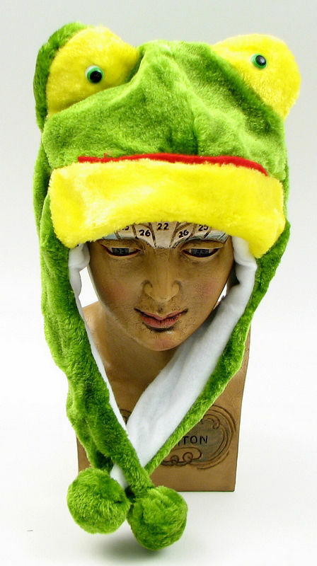 Kids Frog Plush Hat