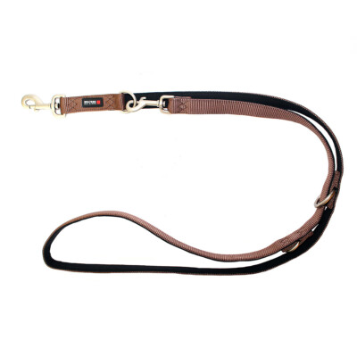Wolters Führleine Professional Comfort Hundeleine tabac/schwarz 2m verstellbar