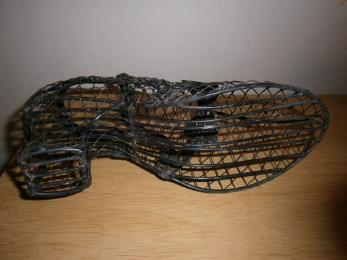 Early 2000's wire frame shoe ornament or for flower arranging.22cm (D37) - Picture 7 of 7
