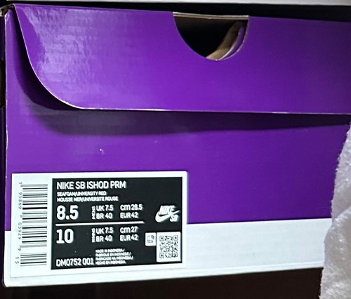 Nike SB Ishod Wair Premium SB Seafoam / University Red DM0752 001 taglia 8,5 - Foto 6 di 6
