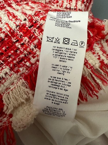 MSGM DRESS - BOUCLÉ TWEED - Women's Size UK 10 - IT 42 - Picture 24 of 24