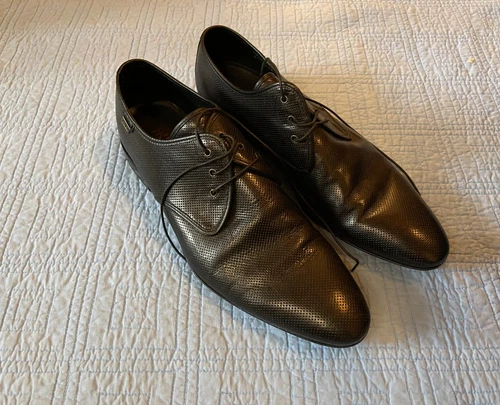 Fabi Made in Italy Lightweight black soft Leather casual dress House Shoes 46