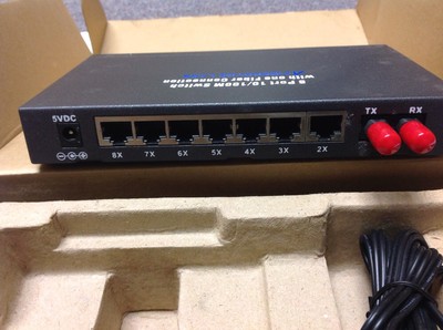 8 Port 10/100M Switch with one Fiber Connection