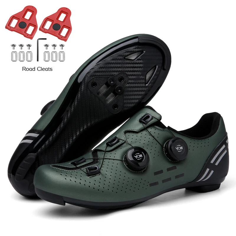 MTB/Zapatos planos con clítoris Hombres Deporte Suciedad Carretera Bicicleta Zapatos Mujeres SPD Botines Zapato Foto 3 de 4