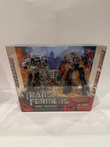2007 Hasbro Transformers Robot Replicas Battle Damage Optimus Prime vs Megatron - Picture 2 of 8