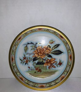 Daher Decorated Ware 11101 Round Floral Tin Plate Made In England