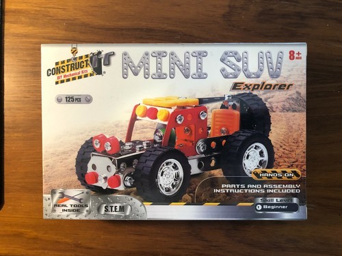 Construct It Mini SUV Explorer 125 Pcs Mechanical Building Toys Kids Toys NEW