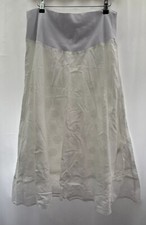 Blooming Marvellous Maternity Size 14 White Knee Length Cotton Skirt