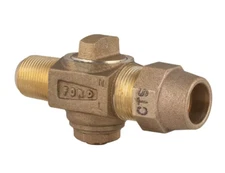 Ford Meter Box F1100 1" Corporation Stop CTS Brass Male Iron Pipe Thread Inlet