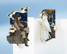 Grandmaster Of Demonic Cultivation Wei WuXian Lan WangJi Metal Badge Brooch MDZS