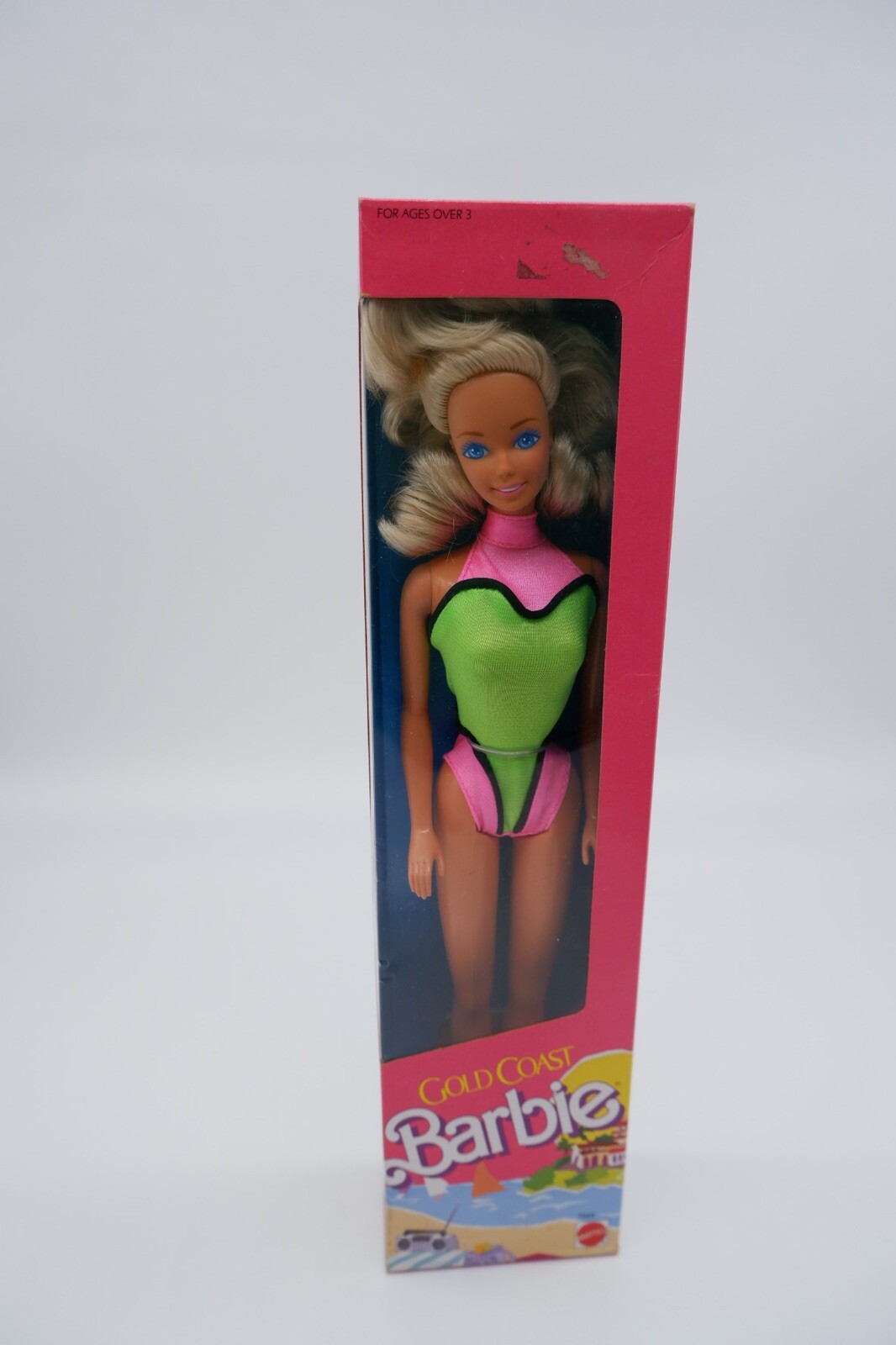 Barbie 1989 Gold Coast poupée vintage 7344 fabriquée en Malaisie neuve