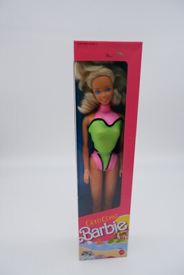 Barbie 1989 GOLD COAST 7344 Made in Malaysia NRFB 