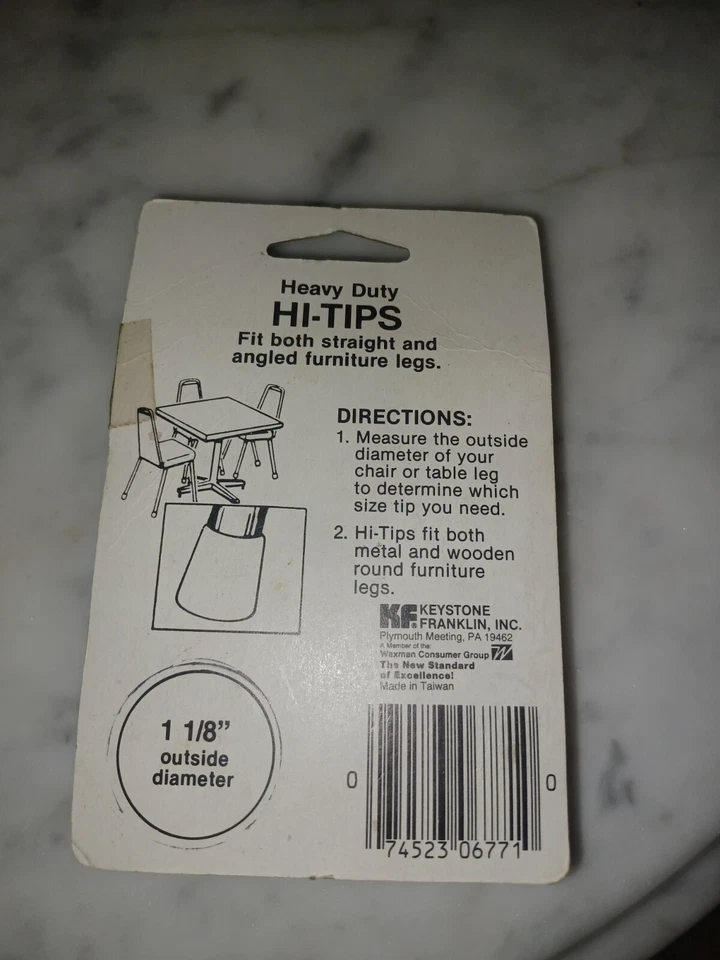 KF 1-1/8 inch Furniture Tips Tan New 4-Pack - Image 2 of 3