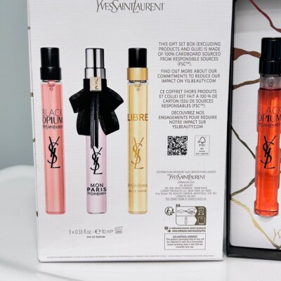 New YSL Yves Saint Laurent Eau Fe Parfum Travel Spray Trio Spray