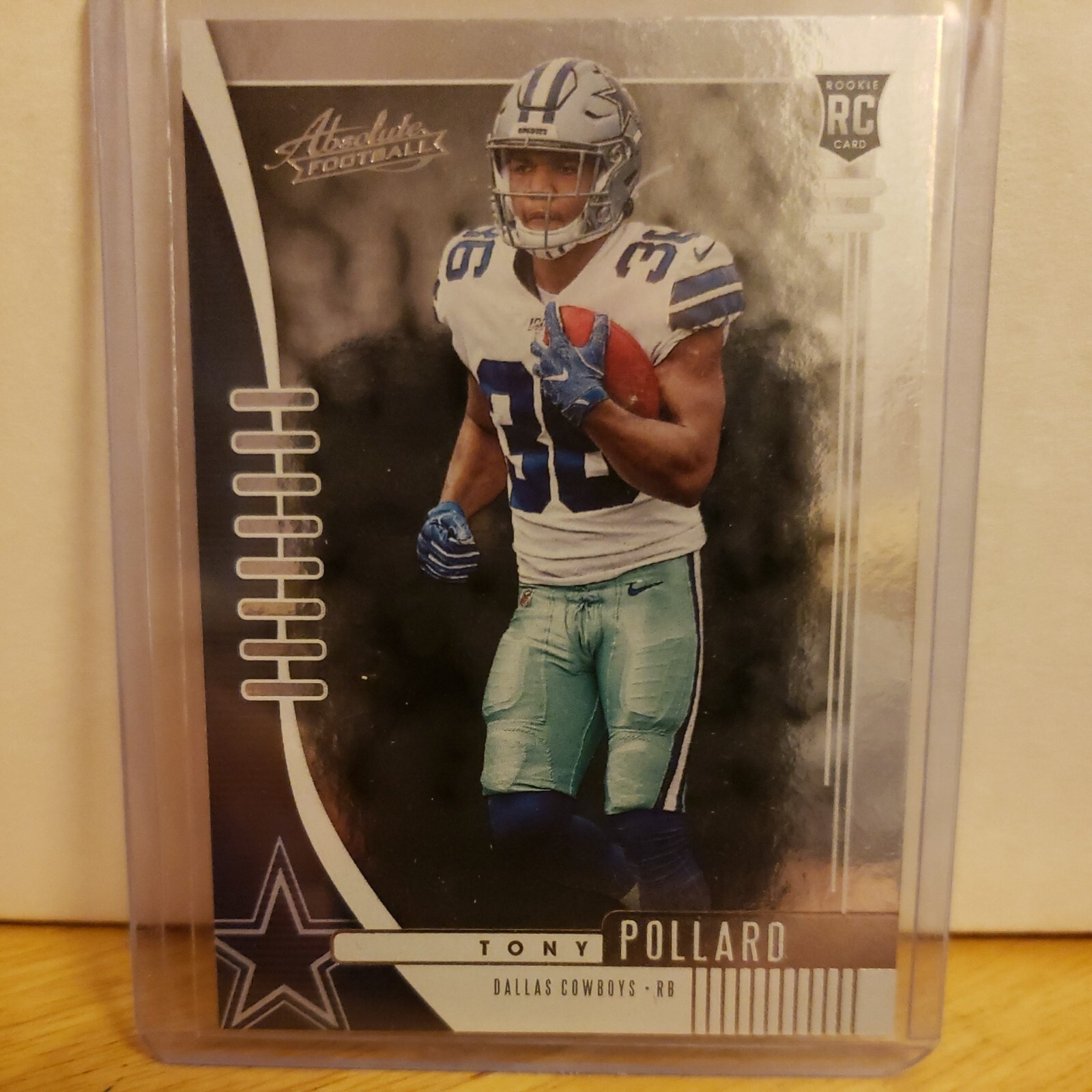 2019 Panini Absolute Football Tony Pollard RC Rookie #139 Dallas Cowboys