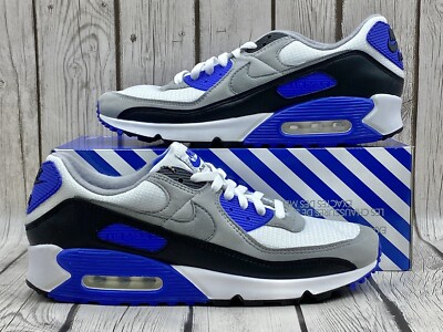 Nike Air Max 90 Hyper Royal White Blue Size 11 CD0881‑102
