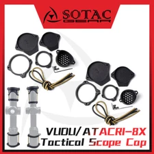 Tactical Scope Lens Cover Protector Objective Cap Nylon For VUDU/ATACR1-8X SOTAC