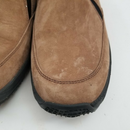 Clarks Brown Suede Slip On Loafers Womens Sz 9 - Picture 3 of 9