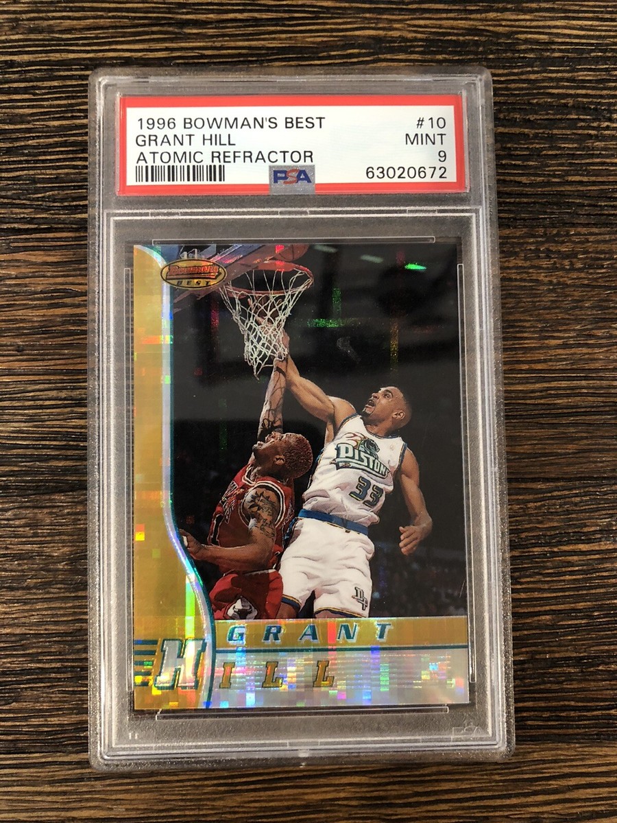 1996 Bowman&rsquo;s Best Grant Hill Atomic Refractor PSA 9 Mint RARE! | eBay