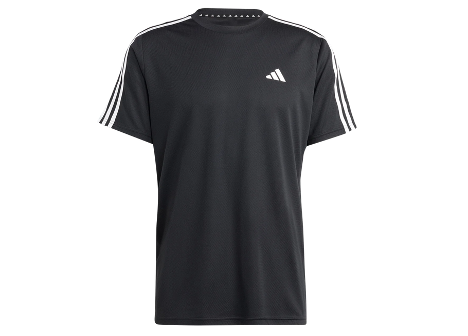 adidas Herren Shirt Train Essentials 3 Streifen Training TR-ES BASE 3S T Schwarz