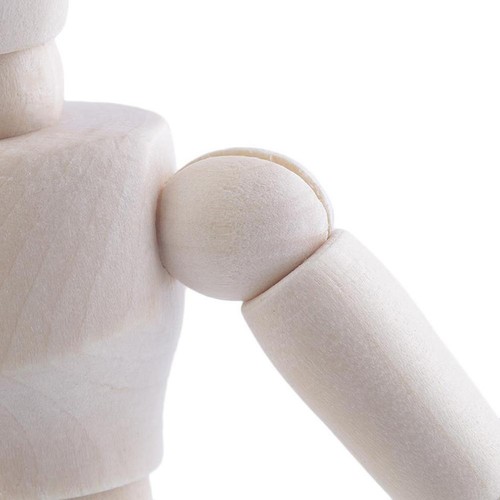 Human Figure Model Cartoon Puppet Dolls People Ornaments Home Decor Toy (14cm) - Photo 5/7