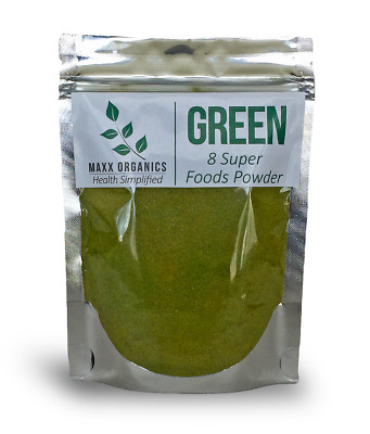 MAXX Organics Ultimate Athletic Juice Greens Cocktail 8 SUPER FOOD POWDER 30 Day