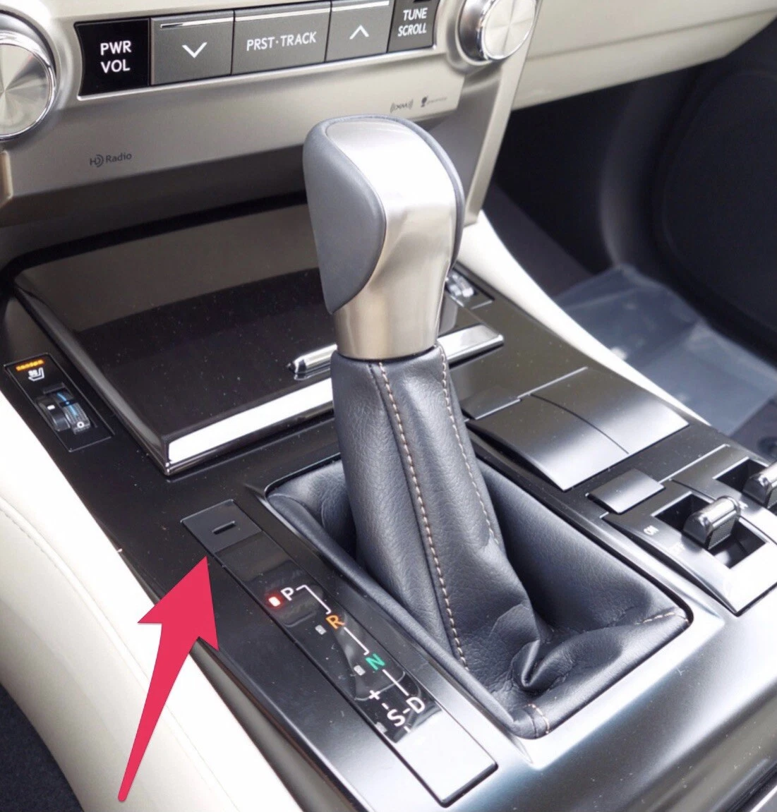 10 23 LEXUS GX460 SHIFT LOCK RELEASE BUTTON CAP COVER TRIM BLACK