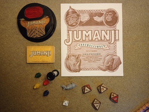 JUMANJI JUEGO DE MESA MB 1995 EL ORIGINAL EN ESPAÑOL - Imagen 4 de 8