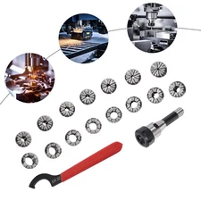 R8 Collet Set, R8 Collet Set With 15 PCS ER32 Collets R8 ER32 Collet Chuck Set