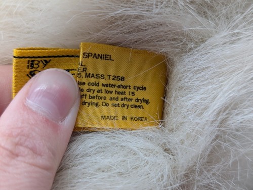 IKC Special Effects Cocker Spaniel 24K Polar Puff Plush Registered Tags 1985 - Picture 13 of 14
