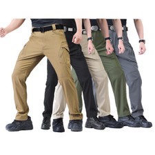 Mens Lightweight Tactical Cargo Pants Military Combat Work Pants Outdoor Range