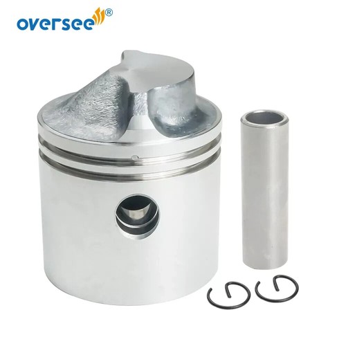 6E3-11631 Piston Set Std For 5HP 2T Yamaha Powertec Outboard Motor Seapro 54MM - Picture 4 of 5