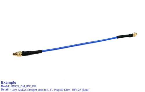 MMCX Fe-/Male I.PX4 U.FL plug DC~6GHz customized-Len e.g Drohne Wireless Module - Bild 2 von 13