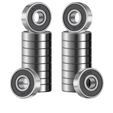 608 2RS(20Pcs) Ball Bearing Double Shielded Deep Groove Ball Bearings