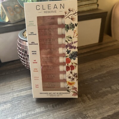 Clean Reserve Travel Spray Eau De Parfum Layering Discovery Set 8 X  5ml Each