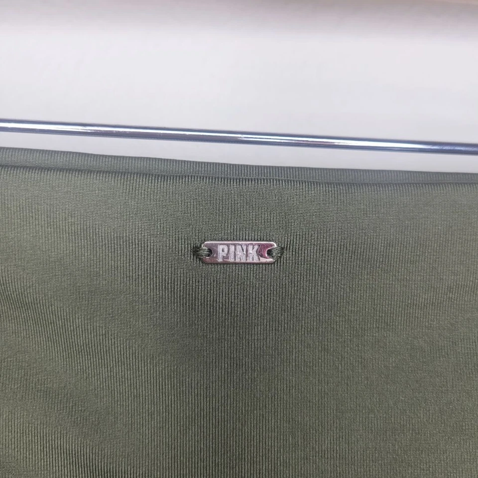 Pantalones cortos de natación Pink By Victoria's Secret verde tiro alto talla XS #3299 Foto 3 de 4