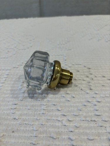 Unique Vintage Glass Crystal 12 Point Doorknob Comes to Center Point - Picture 7 of 9