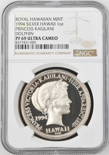 Hawaii - 1994 RHM - 4pc GOLD & SILVER SET - NGC ULTRA CAMEO - FINEST GRADED !